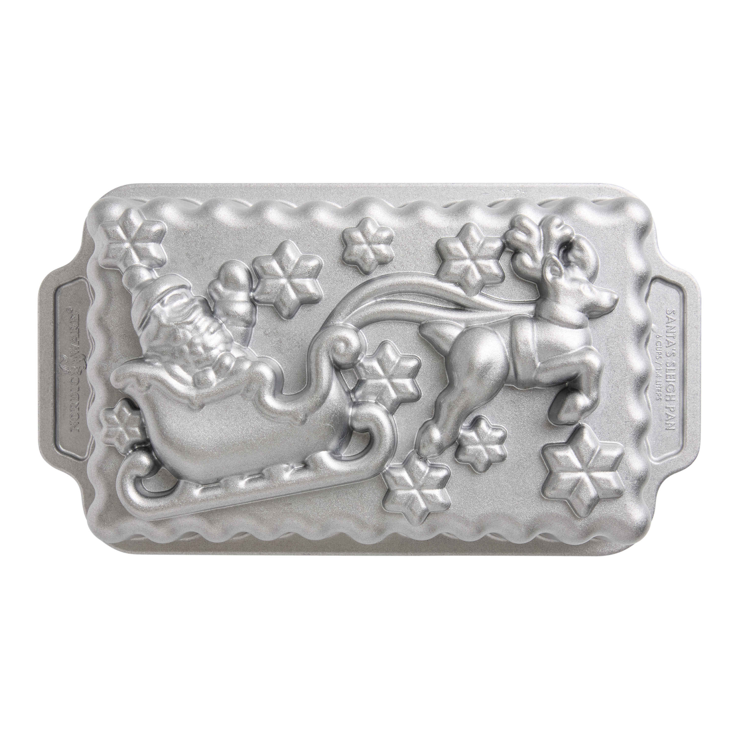 Nordic Ware Nonstick Cast Aluminum Santa's Sleigh Loaf Pan | World Market