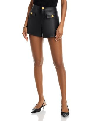 Dionne Faux Leather High Waisted Shorts | Bloomingdale's (US)