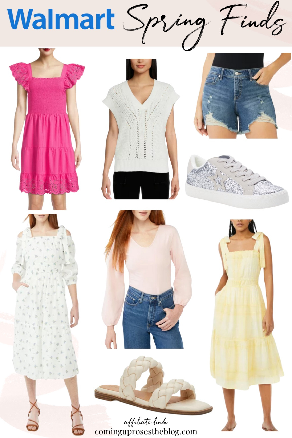 New Spring arrivals at Walmart! 

Eyelet dress // smocked dresses // golden goose lookalike sneakers // glitter sneakers // bodysuits // distressed jean shorts

#LTKSeasonal #LTKunder50 #LTKstyletip