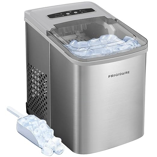 Frigidaire 26 Lbs per Day Portable Compact Maker, Ice Making Machine, Stainless, Medium | Amazon (US)