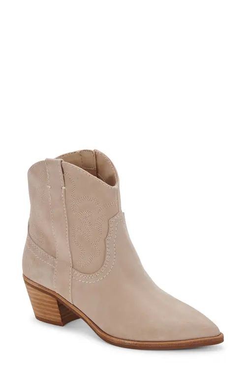 Dolce Vita Solow Western Boot in Dune Suede at Nordstrom, Size 9 | Nordstrom