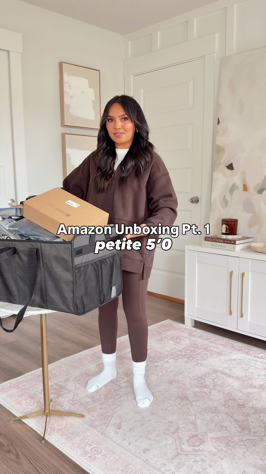 Amazon unboxing part 1!
For reference: I’m 5’0, 32b bra size, and 2/26 in bottoms, pear shaped. 
*Everything I share is unaltered! TTS means true to size.

Deep earth brown pullover size xs TTS
Deep earth brown leggings size medium regular length - these do come in short but I like the regular length for a full length legging and I size up a size for a comfortable waistband

Brown platform boots, similar to uggs size 6 - for reference my real Uggs, I wear a size 5 
Socks size 5-9 TTS
Ribbed long sleeve cotton tees size small TTS
Bra size small TTS
Brown vest size xs TTS



amazon fall finds
fall basics
petite friendly outfits
cozy fall outfit
amazon fashion haul
fall wardrobe essentials
affordable fall style
shearling slippers
layering pieces
amazon outfit ideas
cozy capsule wardrobe
amazon loungewear
neutral fall fashion
everyday fall outfits
look for less fall finds


#LTKPetite #LTKFindsUnder50 #LTKStyleTip