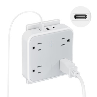 Itopfox Multi Plug Outlet Extender with Surge Protection, 3 USB Ports (1 USB C) Wall Charger, Multiple Outlet Expander for Home, Travel, Dorm | Target