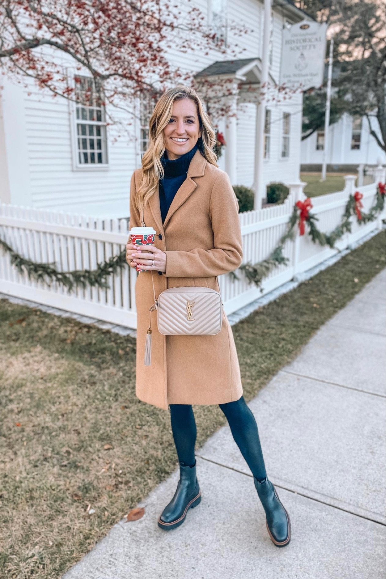 Sam Edelman boots on sale! Waterproof and great for winter. Winter outfit: camel coat, all black outfit and Chelsea boots 

#LTKHoliday #LTKCyberweek #LTKSeasonal