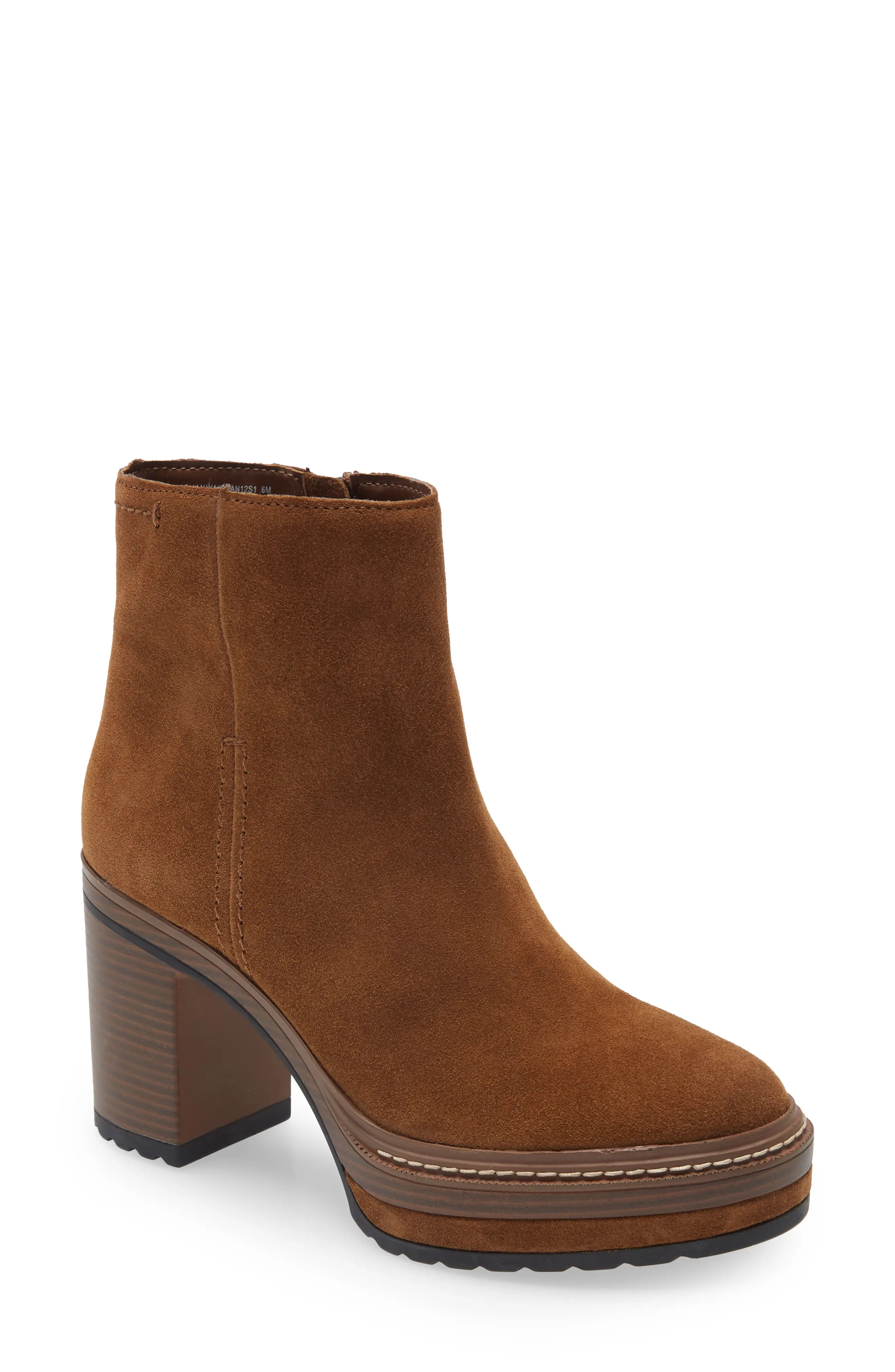 Steve Madden Shaniya Bootie, Size 9 in Brown Suede at Nordstrom | Nordstrom