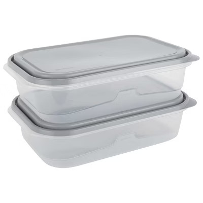 GoodCook EveryWare Rectangle 1 Gallon Food Storage Container - 2pk | Target