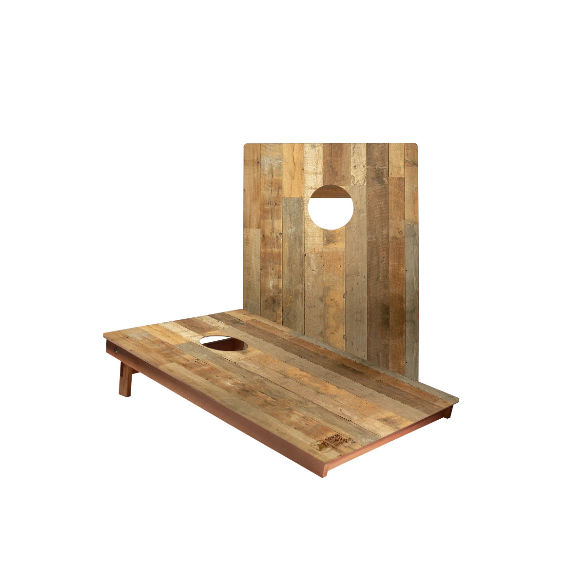 Distressed Wood Backyard 2x3ft Cornhole Boards | Wayfair North America