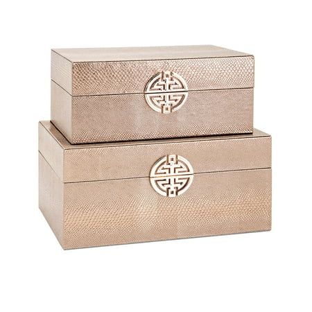 Marcela Lidded Boxes - Set of 2 | Walmart (US)