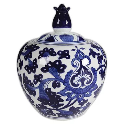 A&B Home Aline 10-Inch Ceramic Ginger Jar Collection | Bed Bath & Beyond | Bed Bath & Beyond