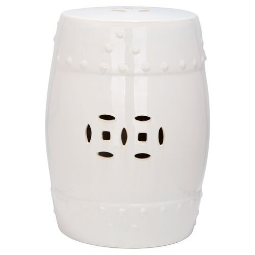 Naimh Garden Stool, Cream | One Kings Lane