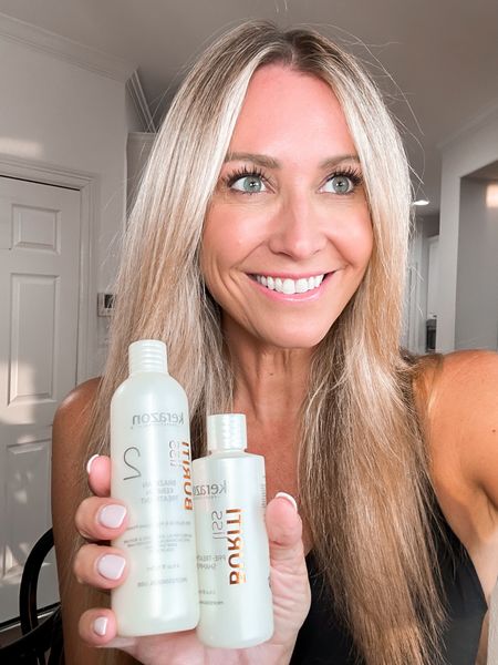 At home keratin treatment that actually works! My two tips are less is more when applying the step 2 product and blow drying on very low heat is ok vs. drying with cold air
I only did half my head. If you want to do your whole head I suggest the larger bottles

#LTKbeauty #LTKunder50 #LTKstyletip