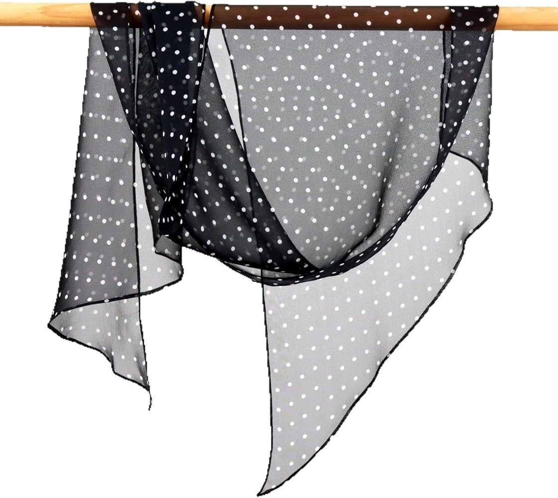 JERLA Women 100% Mulberry silk Scarf Long Large Lightweight Scarves Fashion Women Soft polka dot ... | Amazon (US)