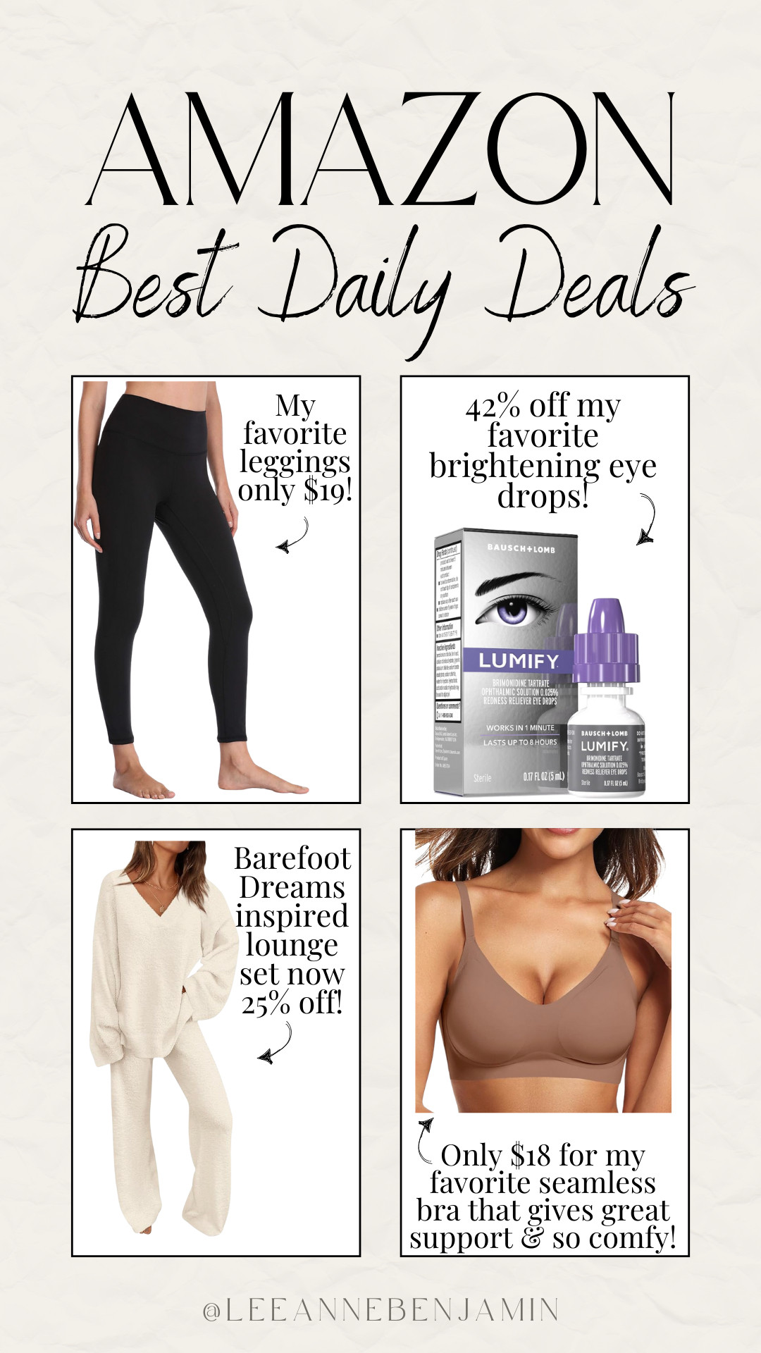 Top 4 daily deals on Amazon today! 

 #LTKootd #LTKSaleAlert #LTKBeauty