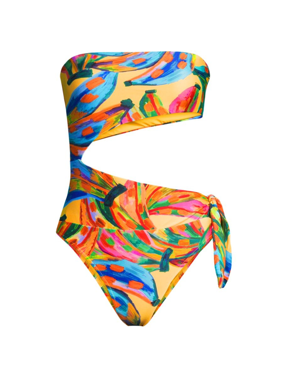 Farm Rio Colorful Banana One-Piece Swimsuit | Saks Fifth Avenue