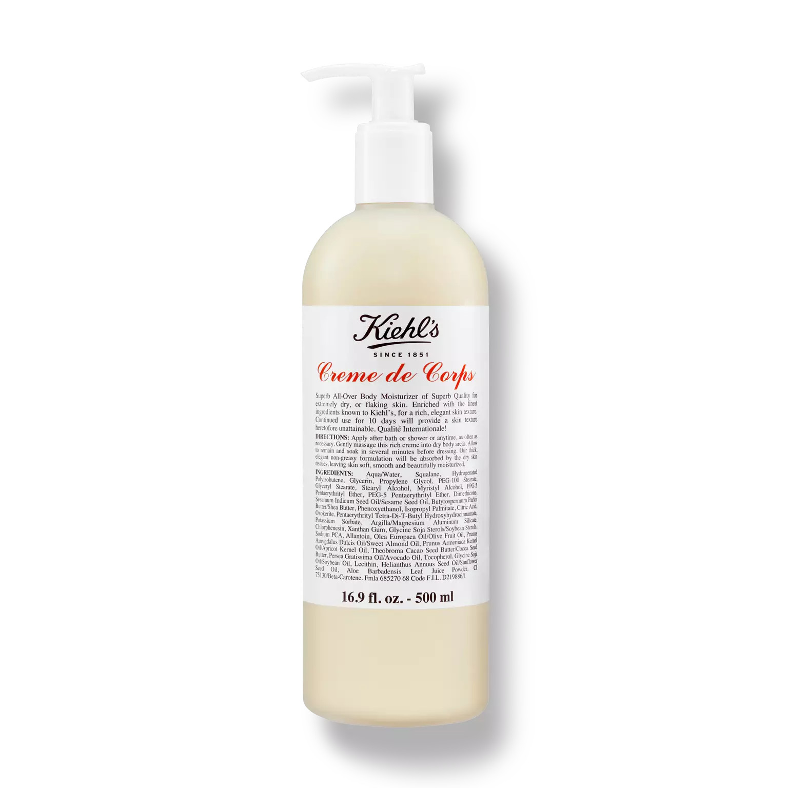 Creme de Corps Refillable Body Lotion with Cocoa Butter | Kiehl's