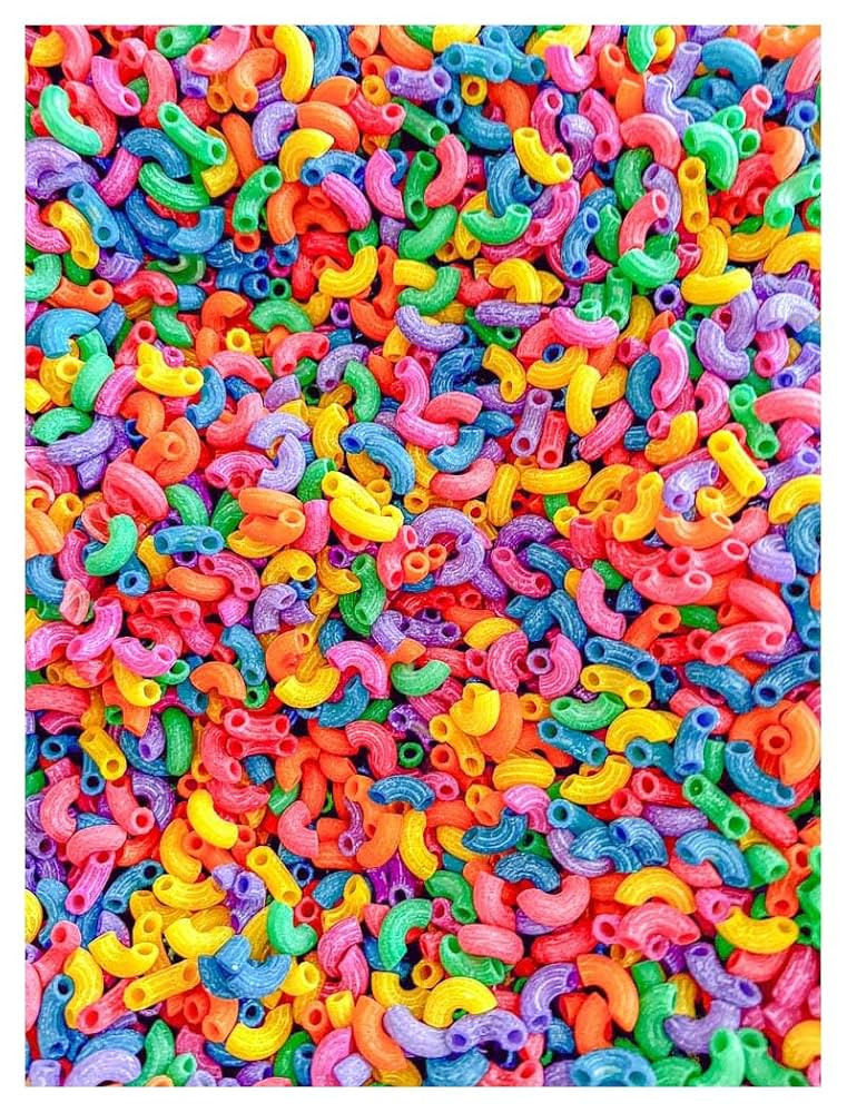 2 Cups of Rainbow Pasta Sensory Bin Filler for Sensory Table - Elbow Noodles | Amazon (US)
