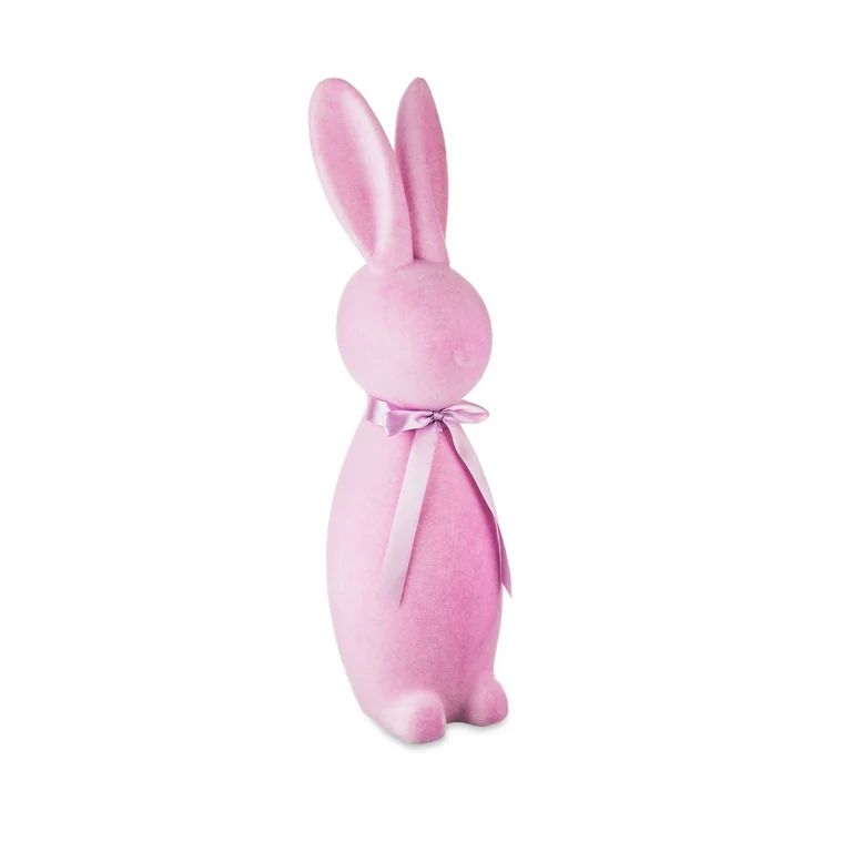 Easter Flocked Bunny Decor, Lilac, 27 Inch, by Way To Celebrate | Walmart (US)