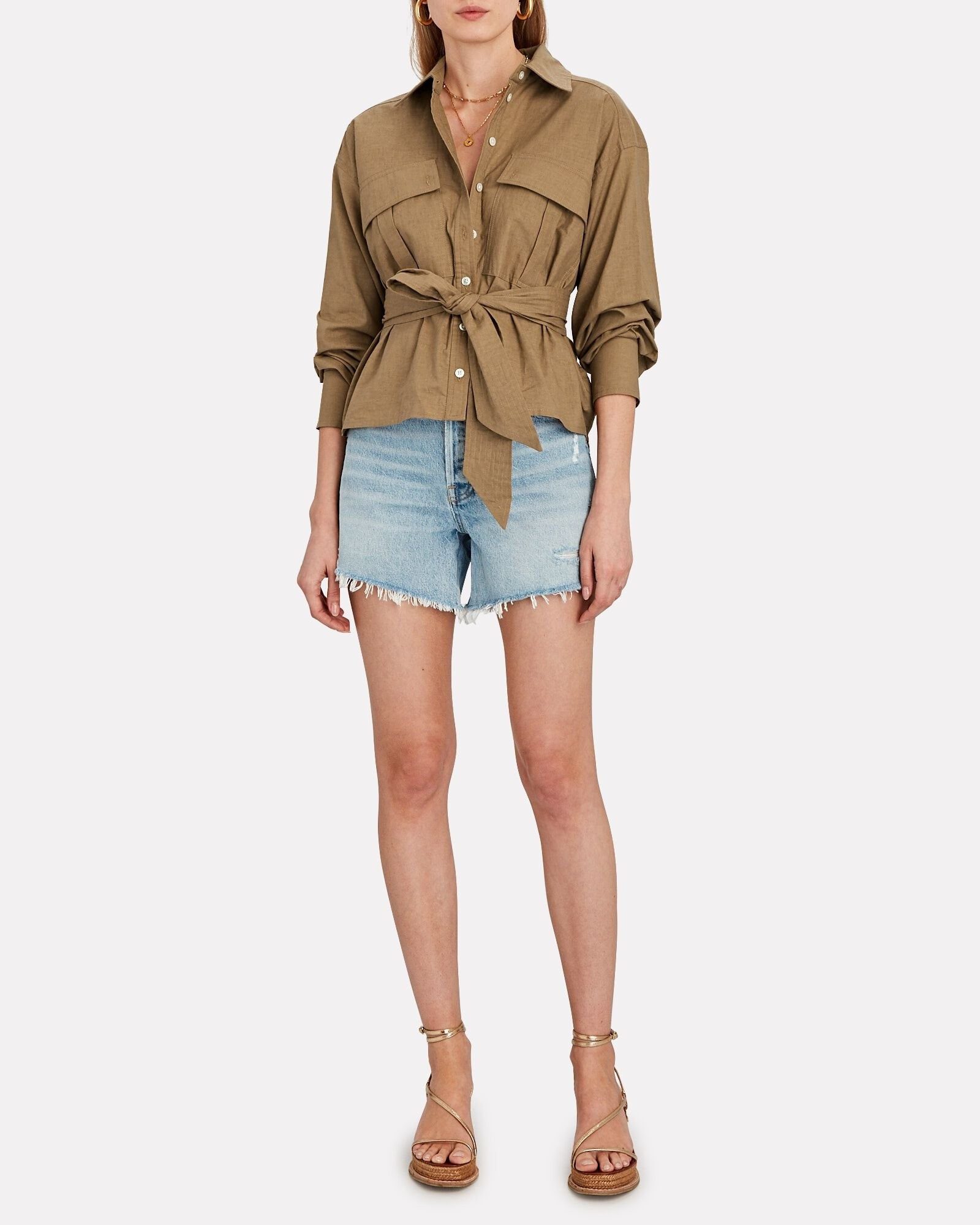 Parker Long Denim Shorts | INTERMIX