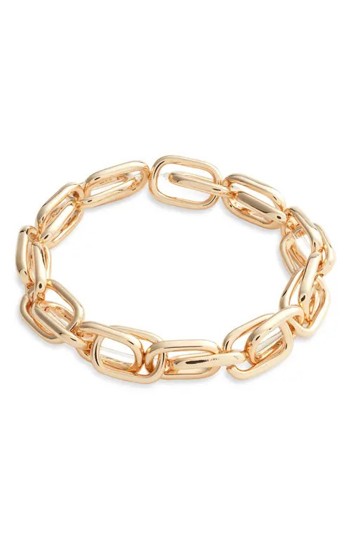 Nordstrom Large Link Stretch Bracelet in Gold at Nordstrom | Nordstrom