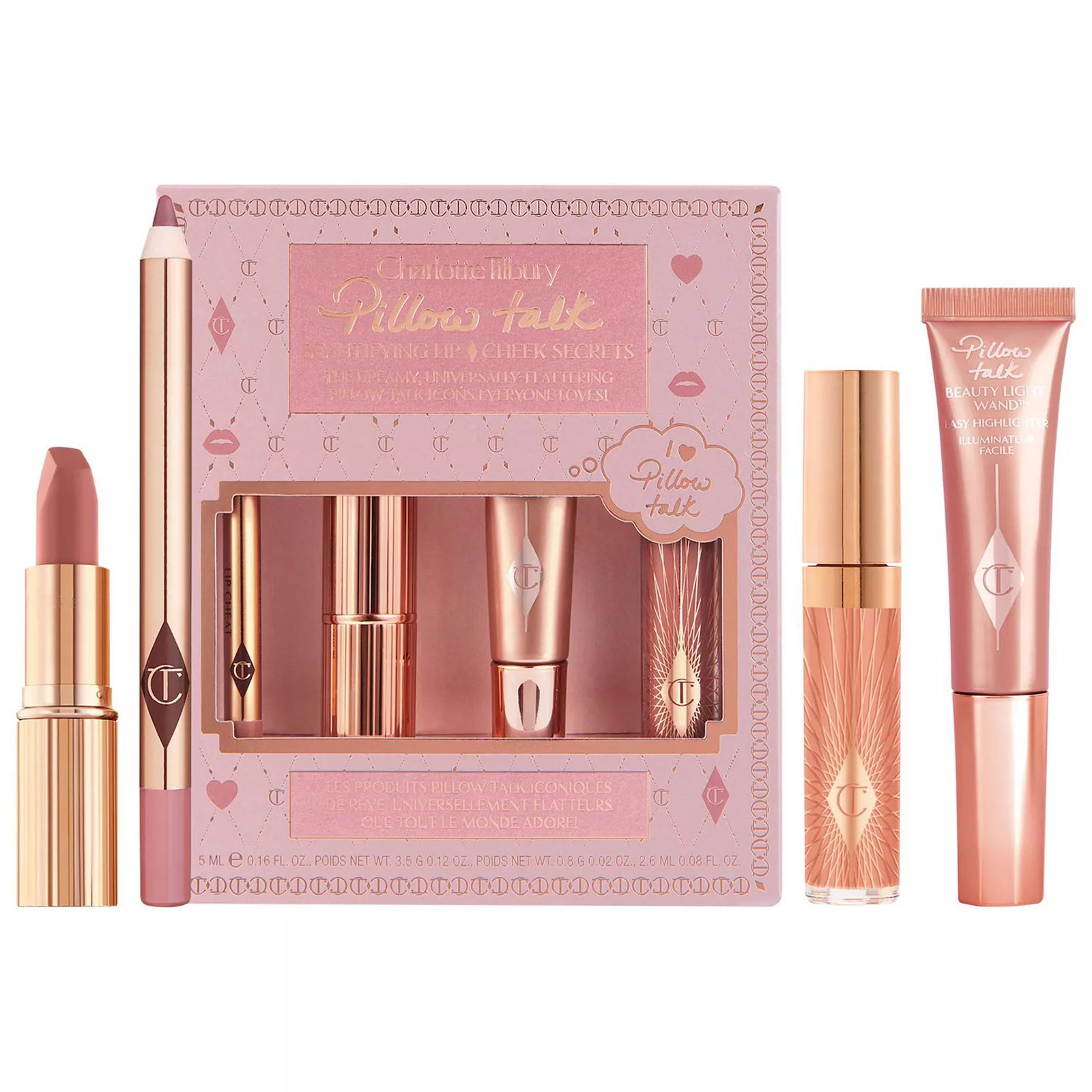 Charlotte Tilbury Pillow Talk Beautifying Lip & Cheek Secrets Set, None | Kohl's