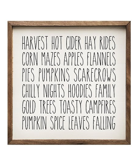 'Hot Cider Hay Rides' Wall Sign | Zulily