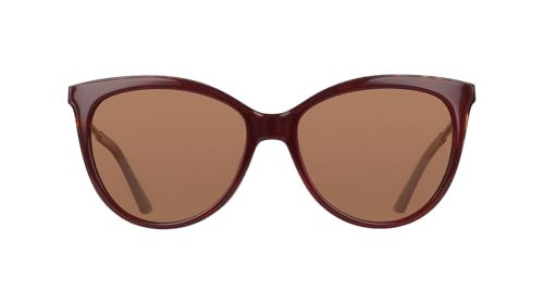 Cole Haan Women's Sunglasses CH7088 - Burgundy with Brown Lens | Amazon (US)