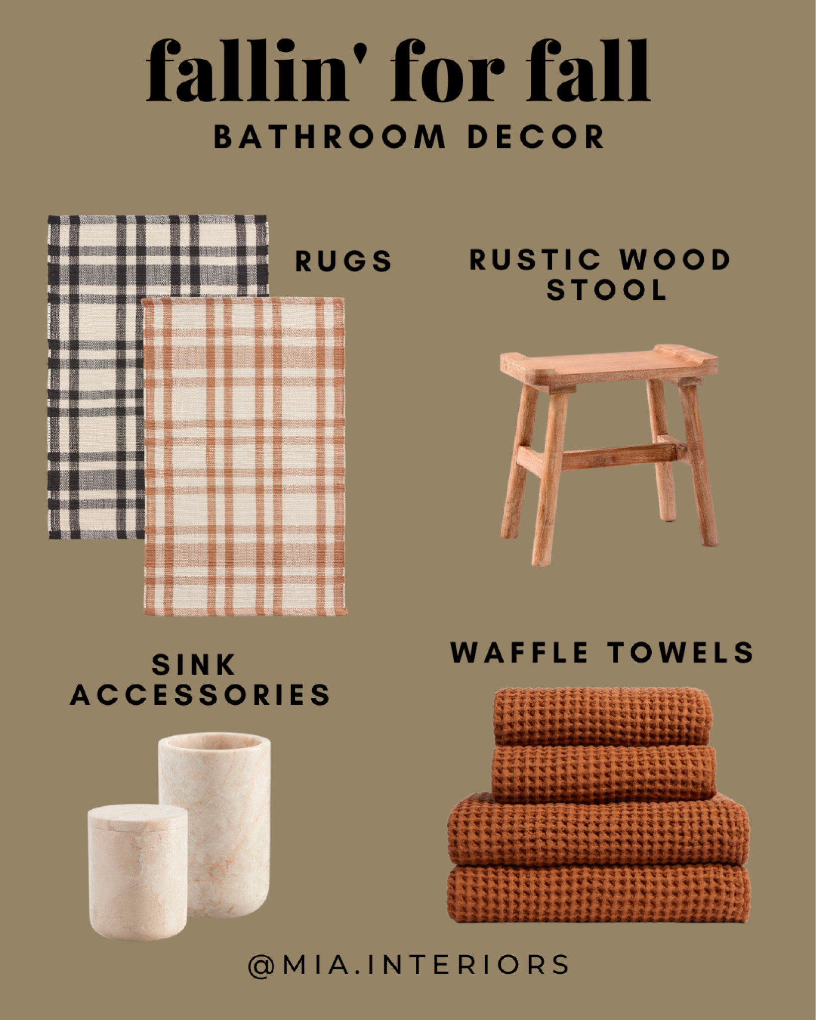 ~fallin for fall~
Room by room we’re sharing simple additions to give you that feeling of fall coziness!

#fallinforfall #falldecor #fallbathroom #falltowels #fallrugs 

#LTKHalloween #LTKSeasonal #LTKhome