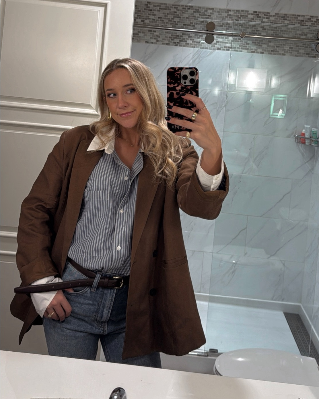Workwear 🤎 casual work OOTD 

#LTKWorkwear #LTKBeauty #LTKStyleTip