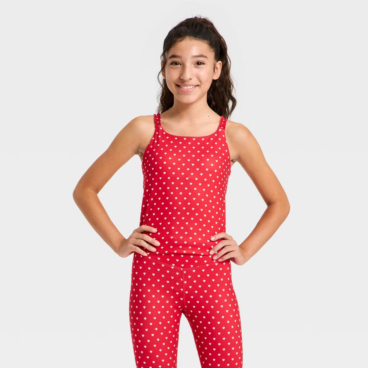 Girls' Ruffle Crop Tank Top - All In Motion™ | Target