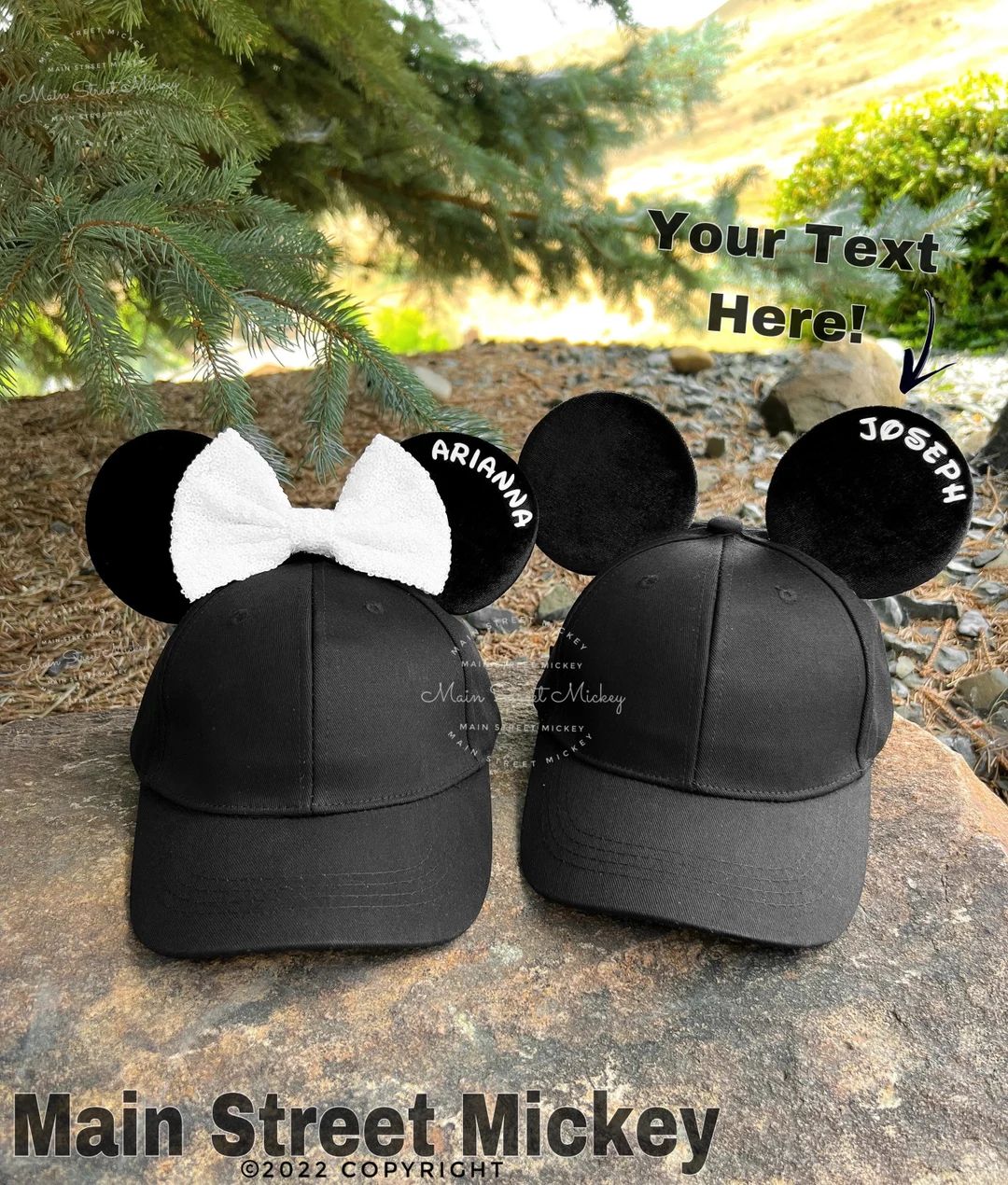 Minnie Mouse Hats, Disney Hats For Adults and Kids, Minnie Ears, Disneyland Ear, Mickey Mouse Ear... | Etsy (US)