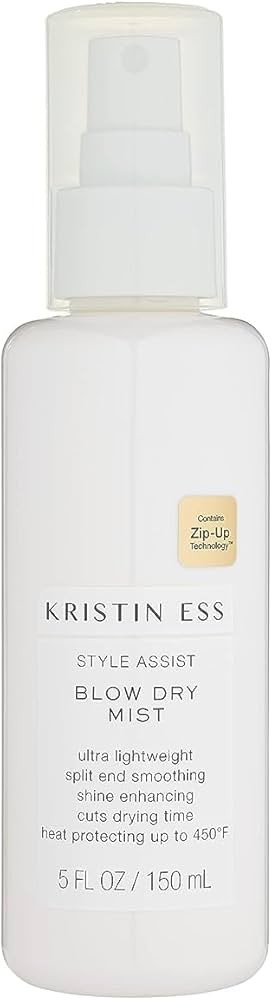 Kristin Ess Style Assist Blow Dry Mist Heat Protectant Spray - Shine Enhancing Frizz Control - He... | Amazon (US)