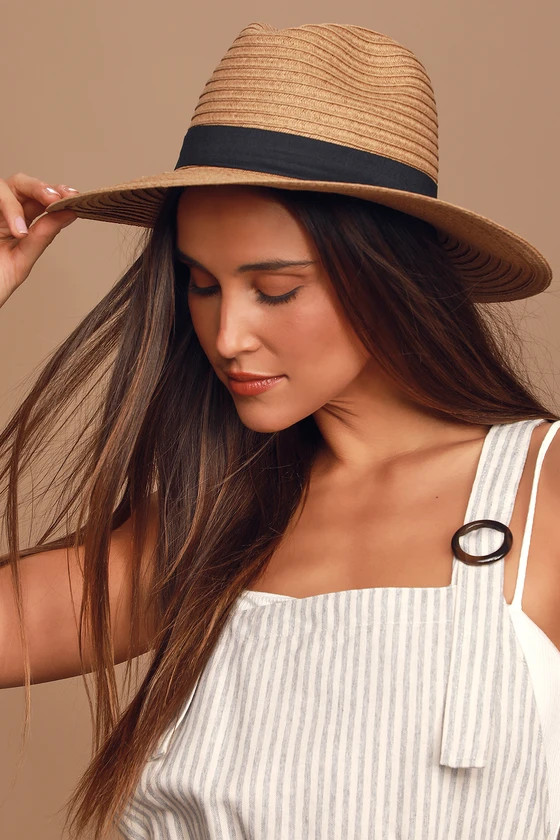 Far From Basic Beige Woven Fedora Hat | Lulus (US)