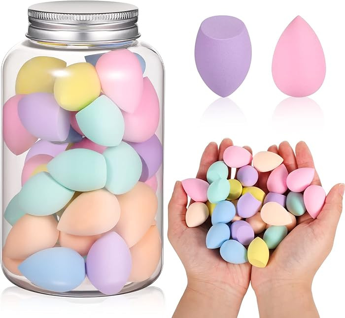 40Pcs Mini Makeup Sponge Multi Colored Beauty Sponges Blender Professional Blender Sponges Super ... | Amazon (US)