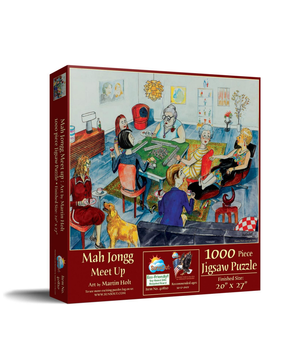 SunsOut Mah Jongg Meet Up 1000-Piece Jigsaw Puzzle | Macy's