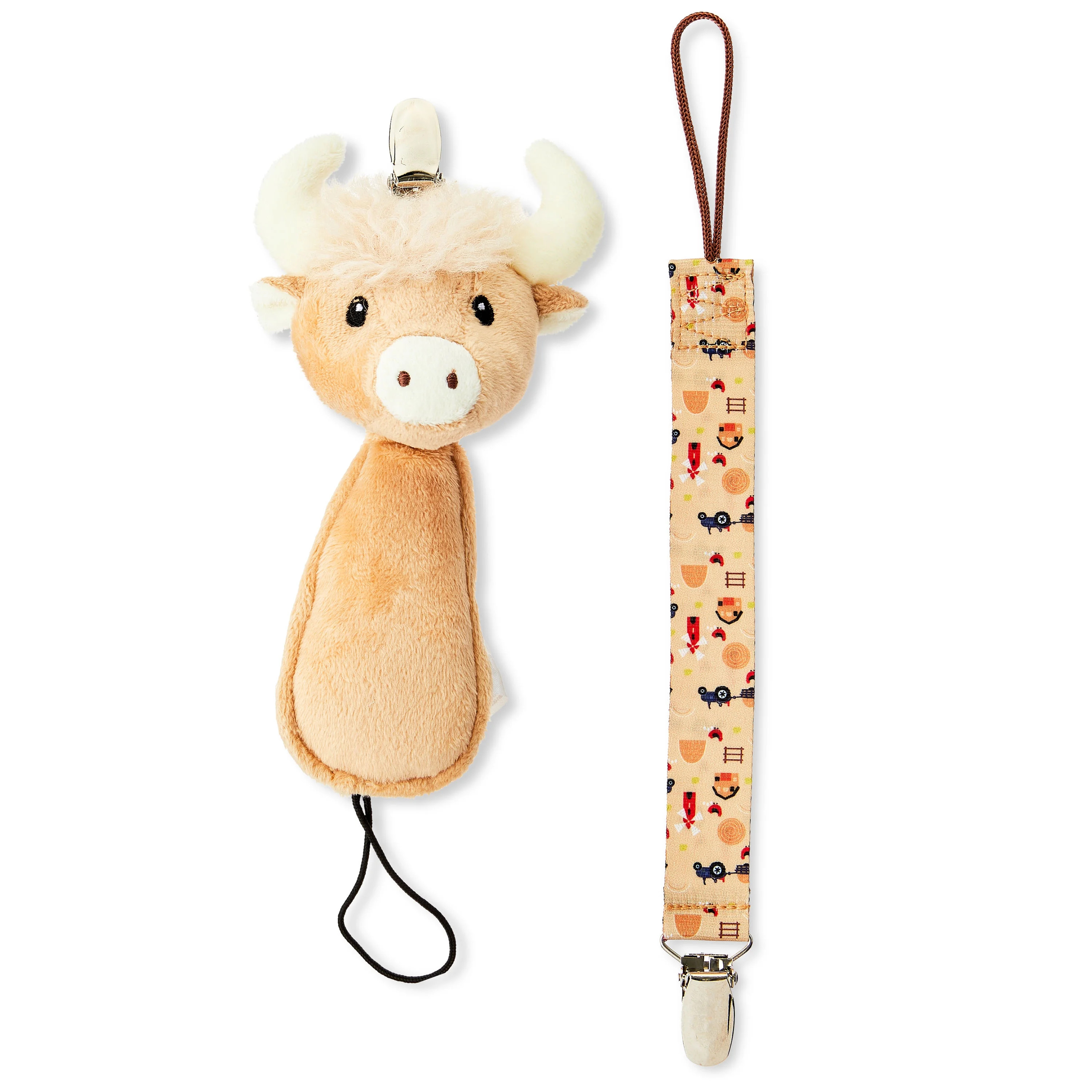 Parent's Choice Pacifier Buddy & Clip, Cow - Walmart.com | Walmart (US)