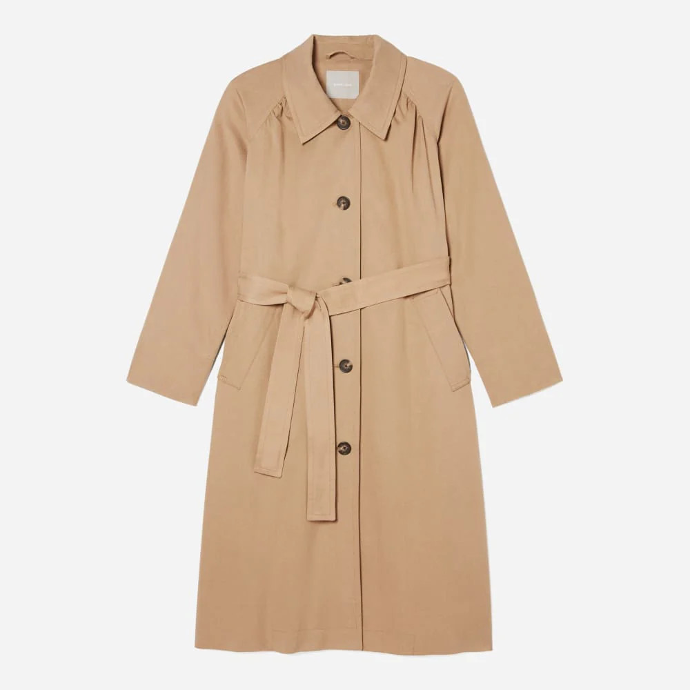 The Gathered Drape Trench | Ash Brown | Everlane
