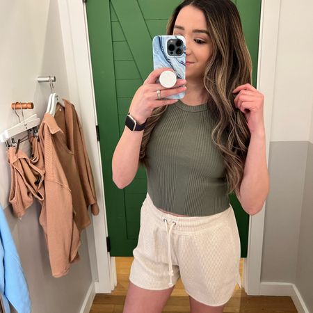 The comfiest shorts & this cropped tank is perfect for spring coming up! 

#LTKsalealert #LTKSpringSale