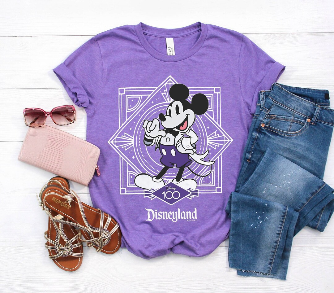 Cute Mickey Mouse Disney100 Shirt, Disneyland 2023 Trip 100th Anniversary, Disney 100 Years Of Wo... | Etsy (US)