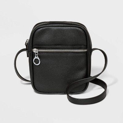 Zip Closure Crossbody Bag Black- Wild Fable™ | Target