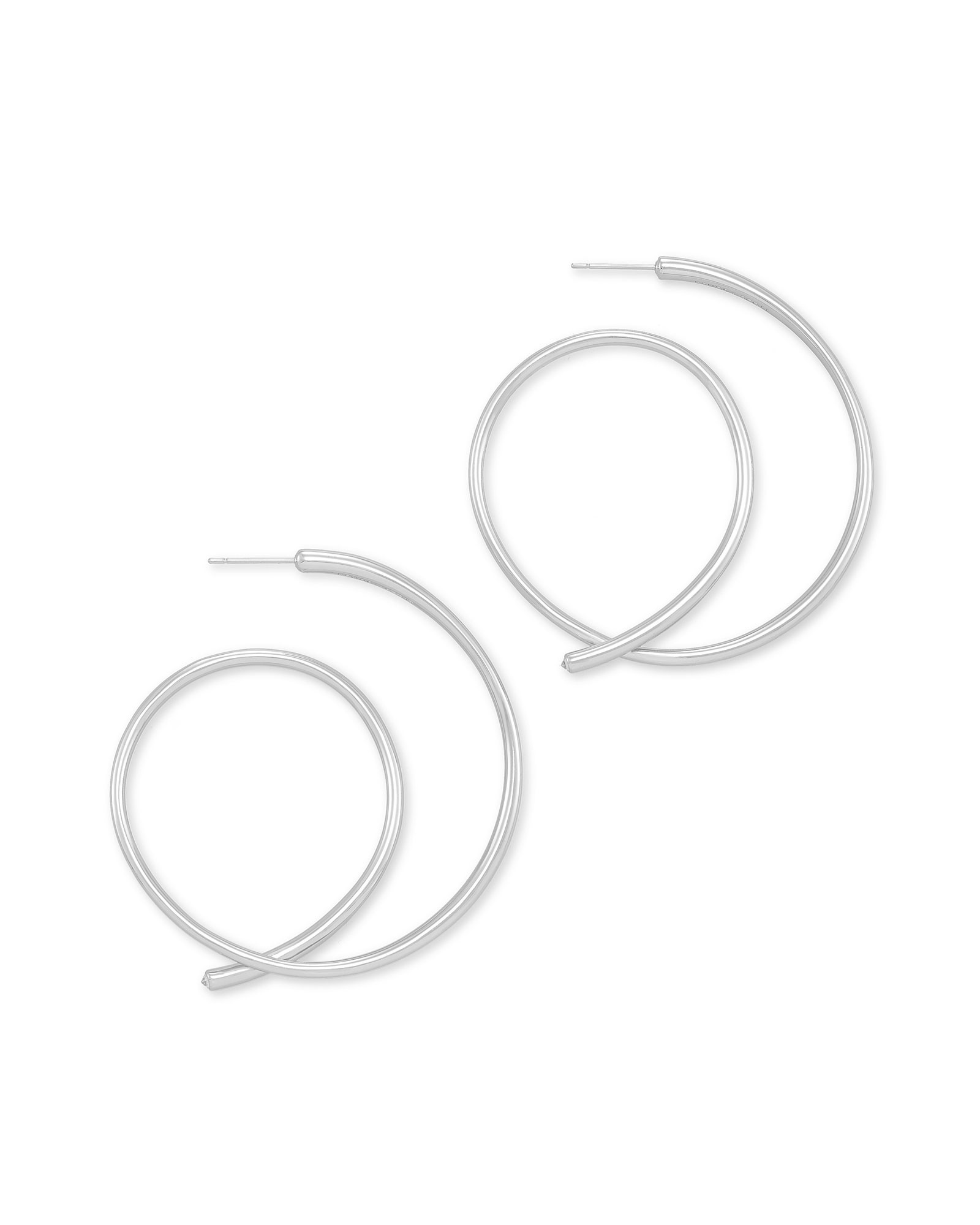 Myles Hoop Earrings in Silver | Kendra Scott