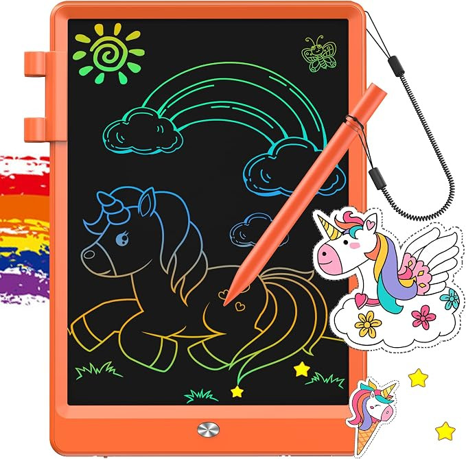 FLUESTON LCD Writing Tablet, Doodle Board Toys Gifts for 3-8 Year Old Girls Boys, 10 Inch Colorfu... | Amazon (US)
