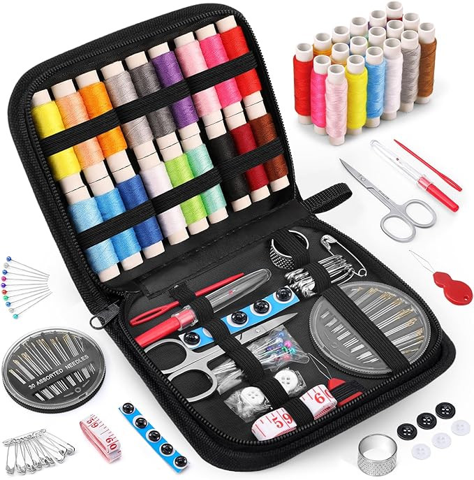 Coquimbo Sewing Kit Gifts for Mom Grandma Women Men Adults Kids Teen Beginner Traveler, Portable ... | Amazon (US)