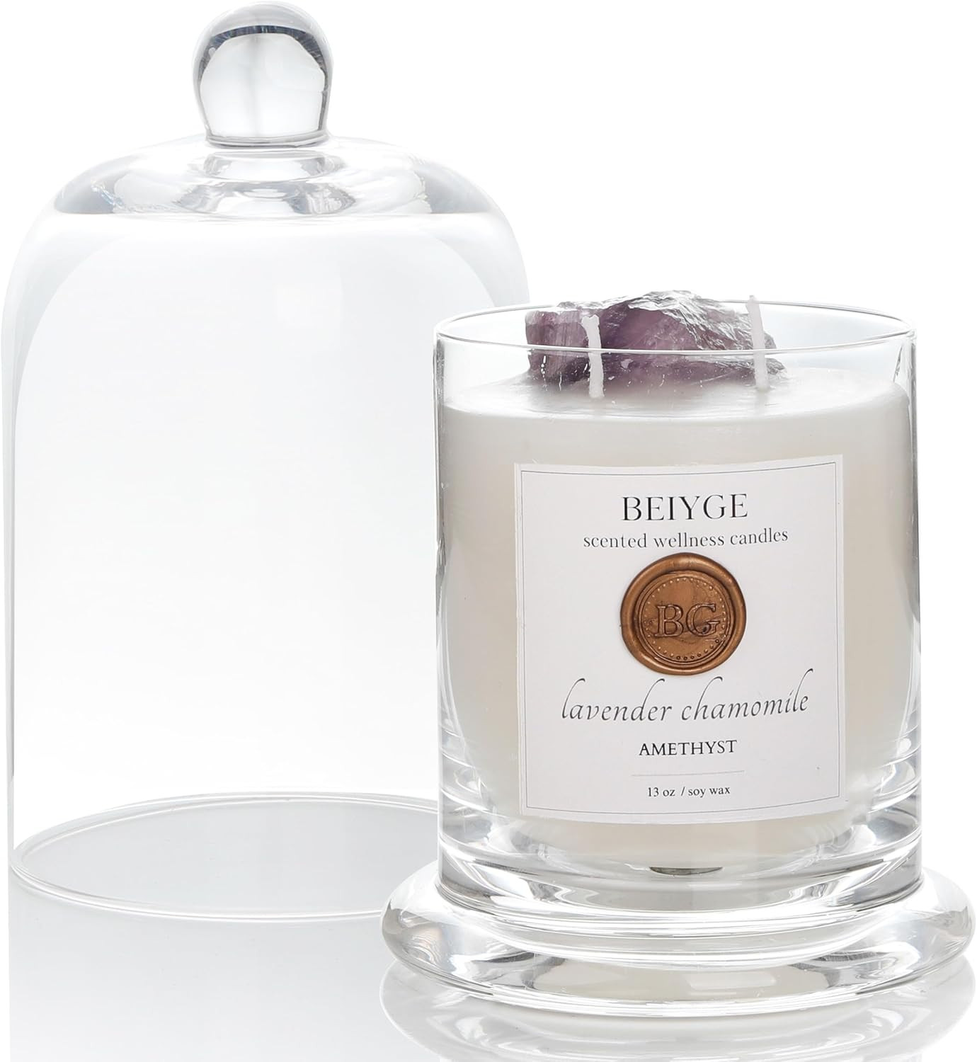 Luxury Soy Candle 13 oz - Lavender Scent with Amethyst, Zodiac Candle for Cancer, Scorpio, Pisces... | Amazon (US)