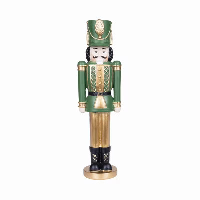 Gallerie II Green & Gold Nutcracker Figurine | Target