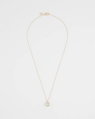 Women's Bezel Set Pendant Goldtone Necklace | Chico's | Chico's