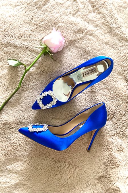 Perfect shoes for that Carrie Bradshaw moment! 😌💙🌇🍸




wedding guest shoes, bridesmaid shoes, date night shoes, special occasion shoes, blue satin pumps, Badgley Mischka Cher Pumps, Manolo Blahnik Hangisi Embellished Buckle Pumps 

#LTKGala 

#LTKshoecrush #LTKwedding