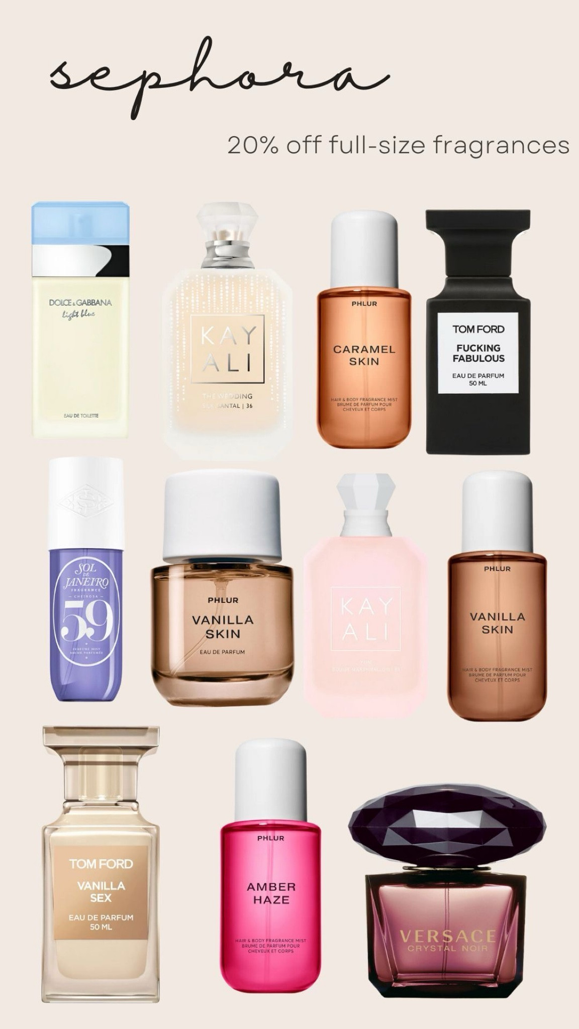 Some of my favorites!💕 Use code FRAGRANCE20 for 20% off a full-size perfume! 

#LTKSeasonal #LTKBeauty #LTKSaleAlert