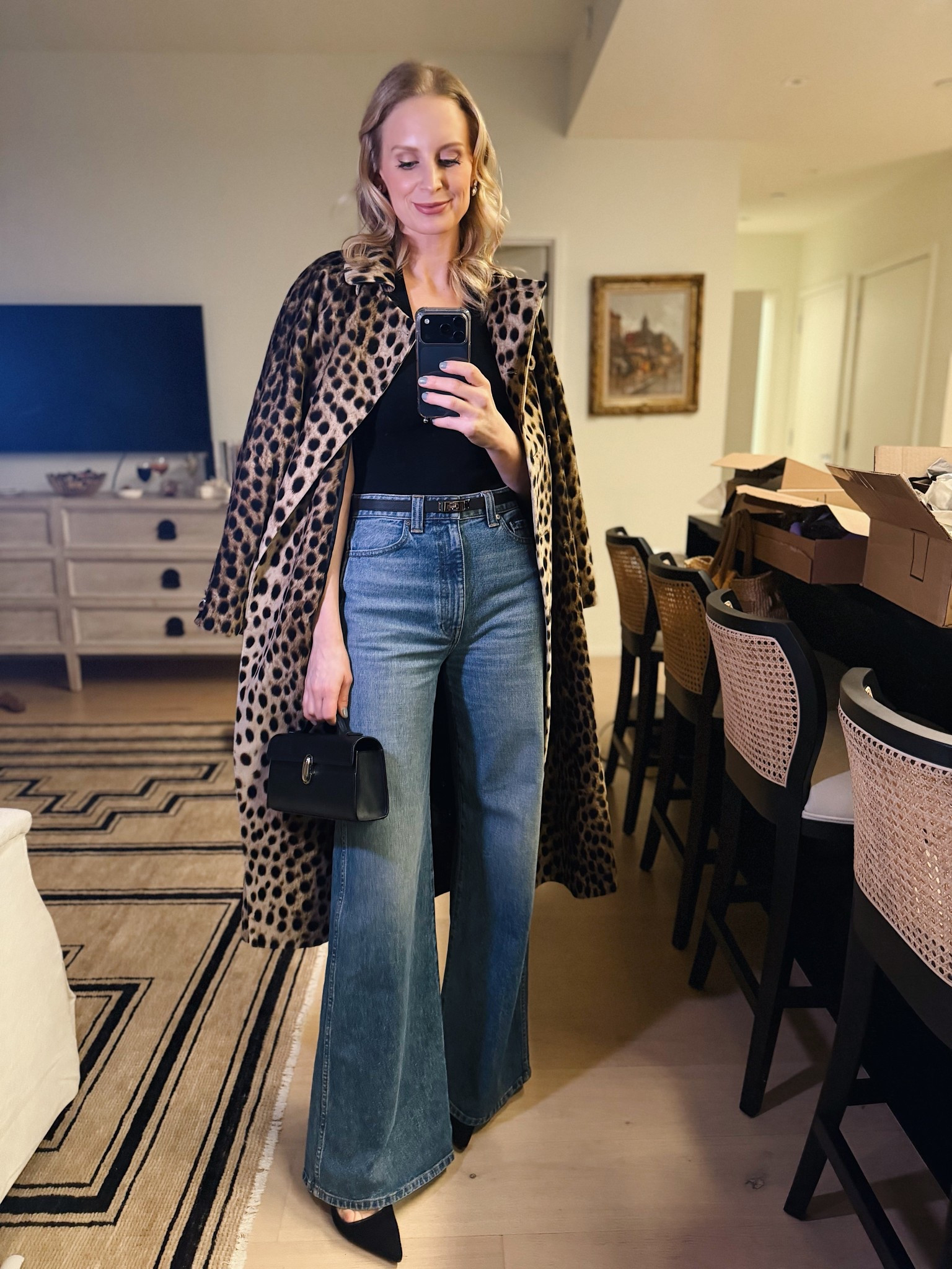 Night out before the blizzard arrives tomorrow! Coat is old Wiggy Kit 🐆

#LTKootd