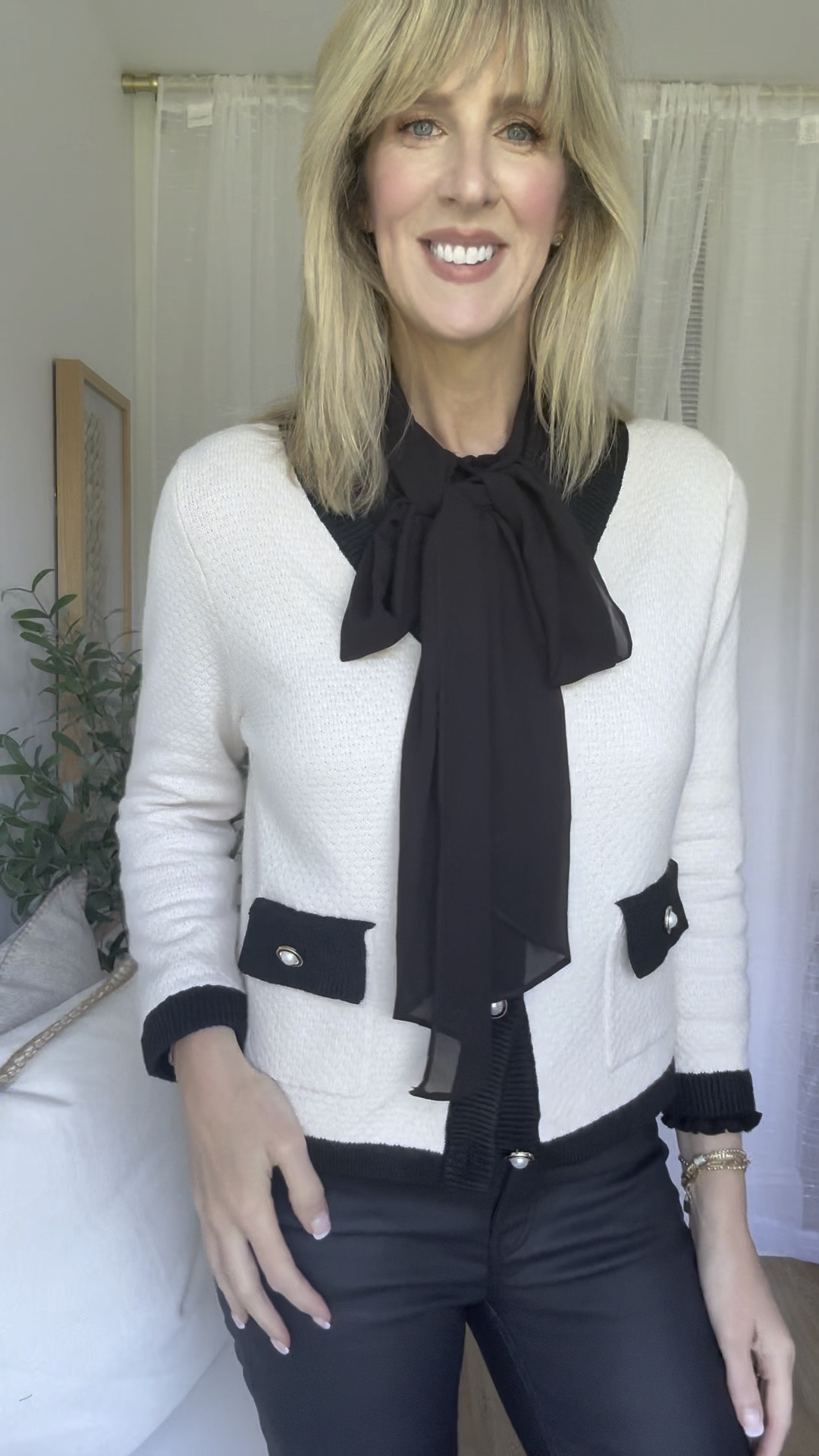 This lady cardigan is currently on sale and such a great price.  Wearing a size small. 

Wearing a 6 in cropped denim and a small in blouse.  

#designerforless #fallinspo 

#LTKFindsUnder50 #LTKWorkwear #LTKSeasonal