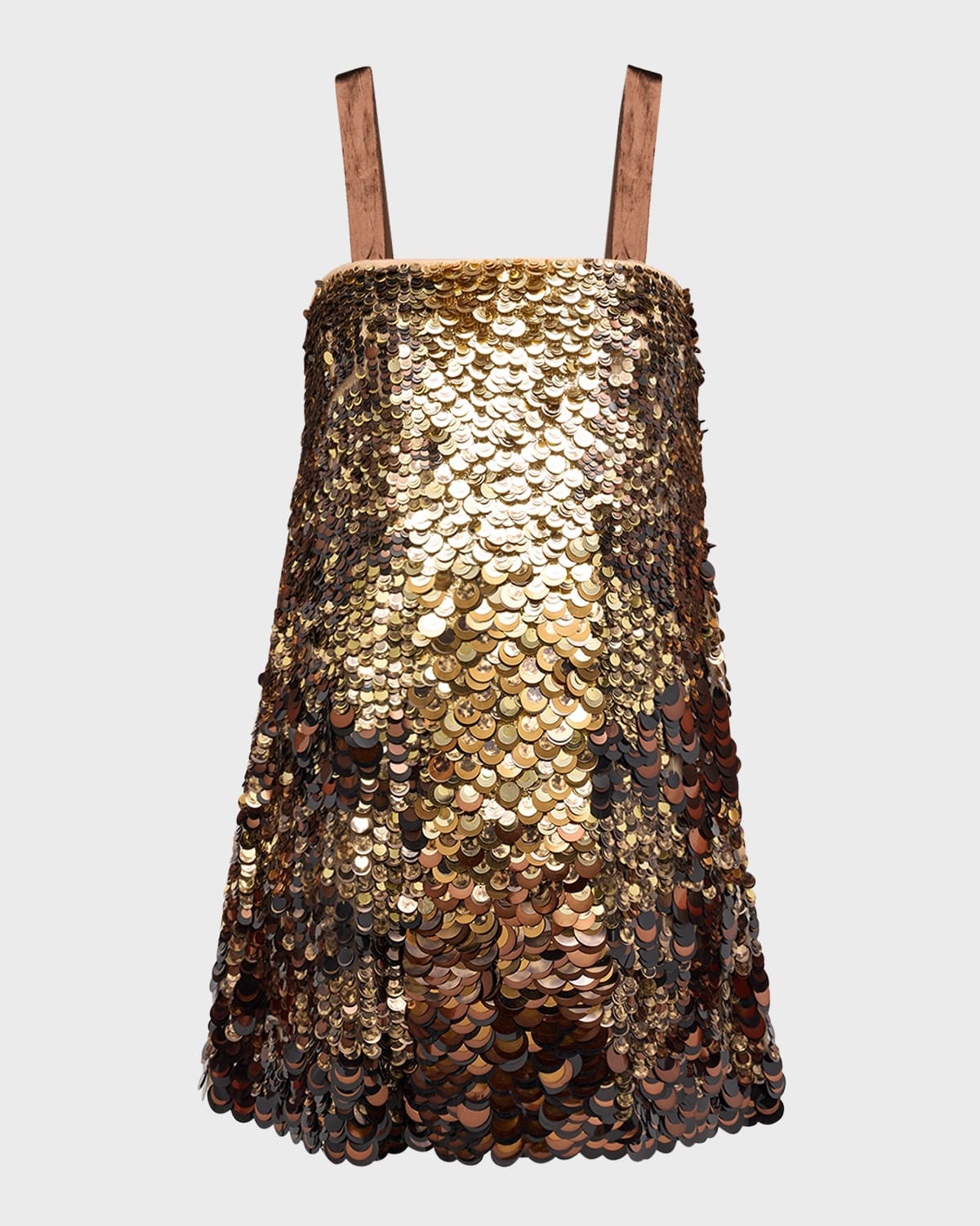 Ombre Paillette Embroidered Mini Dress | Neiman Marcus